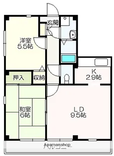 フォブール高須【202号室】の間取り