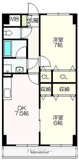 高そねマンション【7階】の間取り