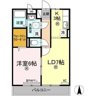 ビレッジ北久保 C棟【2階】の間取り