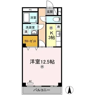 ブルージュ・TAKASONE【203号室】の間取り