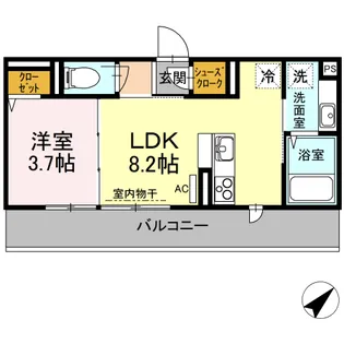 ホワイト ヒル【3階】の間取り