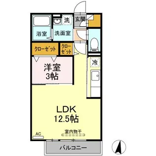 レセンテ高埇【2階】の間取り