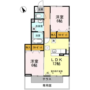 クレストⅢ【1階】の間取り