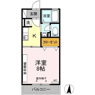 KANADA B棟【2階】の間取り