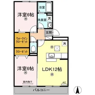 ビレッジ北久保 B棟【1階】の間取り