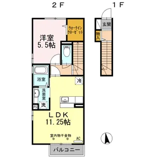メゾン・シャローム【2階】の間取り