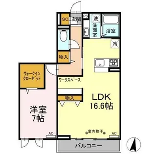 ラフィネス・ヴィラ【3階】の間取り