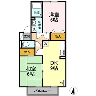 メナージュ A棟【2階】の間取り
