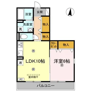 ジュネス北御座【2階】の間取り