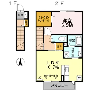 エントピアSEIWA C棟【C202号室】の間取り