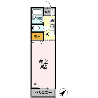 ラ・フォーレ緑ヶ丘 Ⅱ棟【II108号室】の間取り