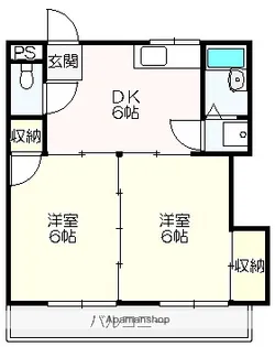 サンコート高そね【517号室】の間取り