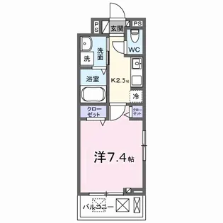 ルーベル桜井【3階】の間取り