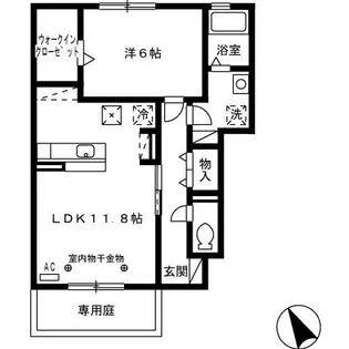 グランヴィア Ⅲ【1階】の間取り