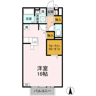 ヴィヴレ北金田【2階】の間取り