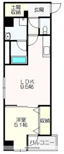 レヴァンテ薊野東町【201号室】の間取り