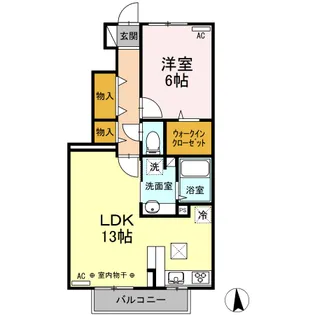 メゾン ド プランドル【1階】の間取り