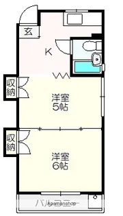 こーぽなんごく【302号室】の間取り