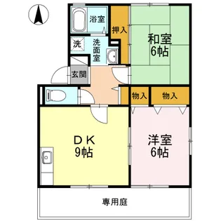 エピナール D棟【1階】の間取り