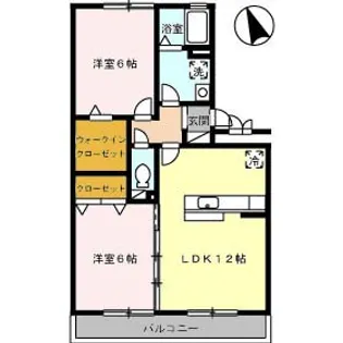 アベニール【202号室】の間取り