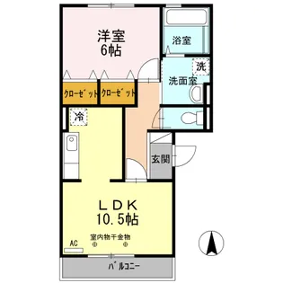 ひまわり【2階】の間取り