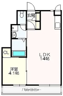おこう仁ハイツ【1階】の間取り
