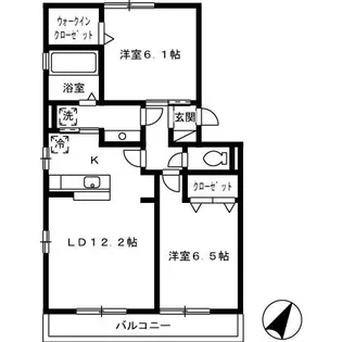 ファミール薊【2階】の間取り