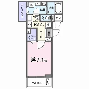 JADA HOUSE桜井【1階】の間取り