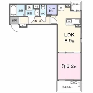 JADA HOUSE桜井【2階】の間取り