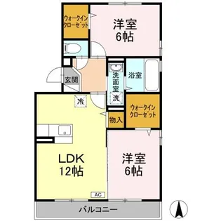 ドミールK【3階】の間取り