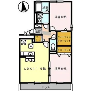 パストラル A棟【2階】の間取り