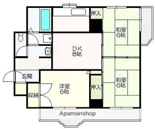 パークサイドマンション【5階】の間取り