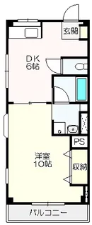 中比島ハイツ【102号室】の間取り