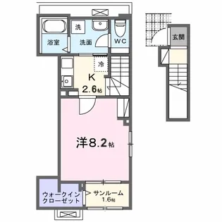 コロレ宝永町【2階】の間取り