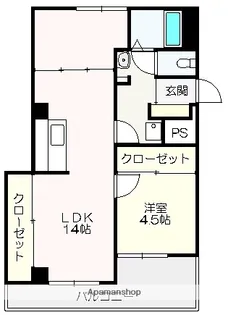 コーポ比島【18号室】の間取り