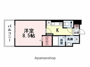 ニューサンリバー15番館【15階】の間取り