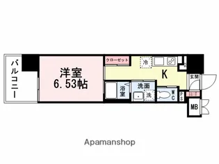 ウイングス城野駅前【10階】の間取り