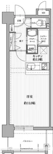 アクタス天神セントラルタワーⅡ【10階】の間取り