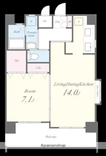 サンスクエア【10階】の間取り