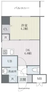 ジェイド博多【11階】の間取り