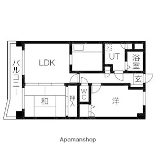 パグーロ東平尾【5階】の間取り