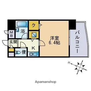 ライオンズマンション天神南【908号室】の間取り