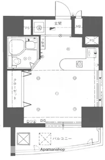 ロマネスク博多駅前【6階】の間取り