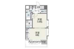 レジデンス20【6階】の間取り