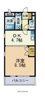 ハイ・コート堤丘【1階】の間取り