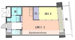 レジデンス住吉【3階】の間取り