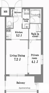 エンクレスト博多BELLE【6階】の間取り