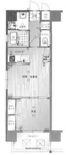 エンクレスト博多駅南Ⅱ【4階】の間取り