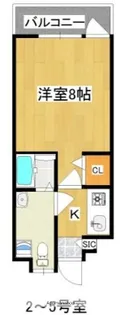 大産スカイマンション平尾【1403号室】の間取り