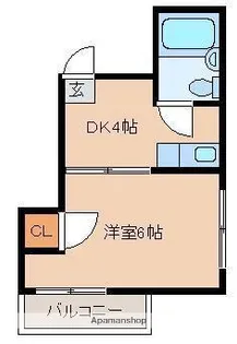 エクラン住吉【2階】の間取り